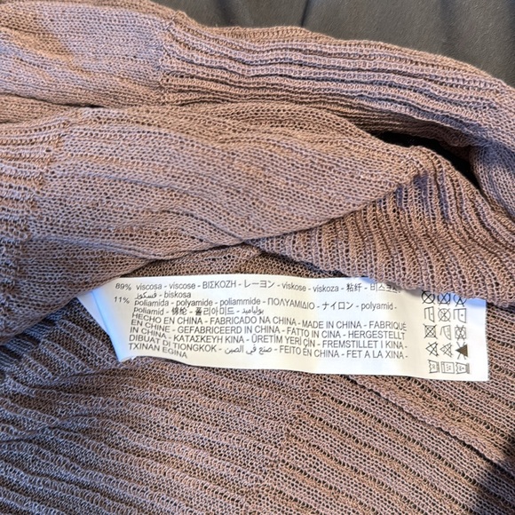 ZARA Ribbed Knit See-through Top in Brown - Picture 4 of 4